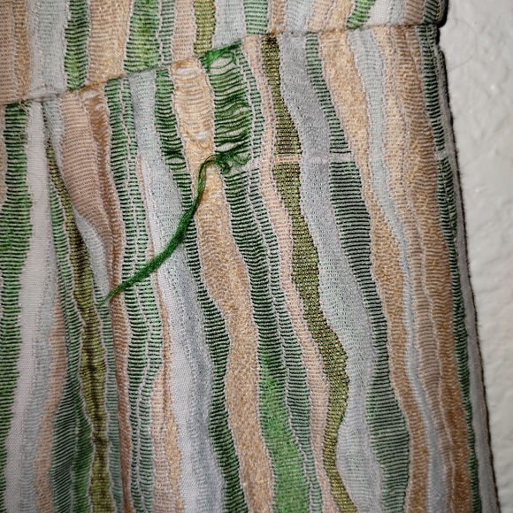 Gregory Parkinson Anthropologie Skirt Peach Green Cream Stripe size 0 - Picture 11 of 17
